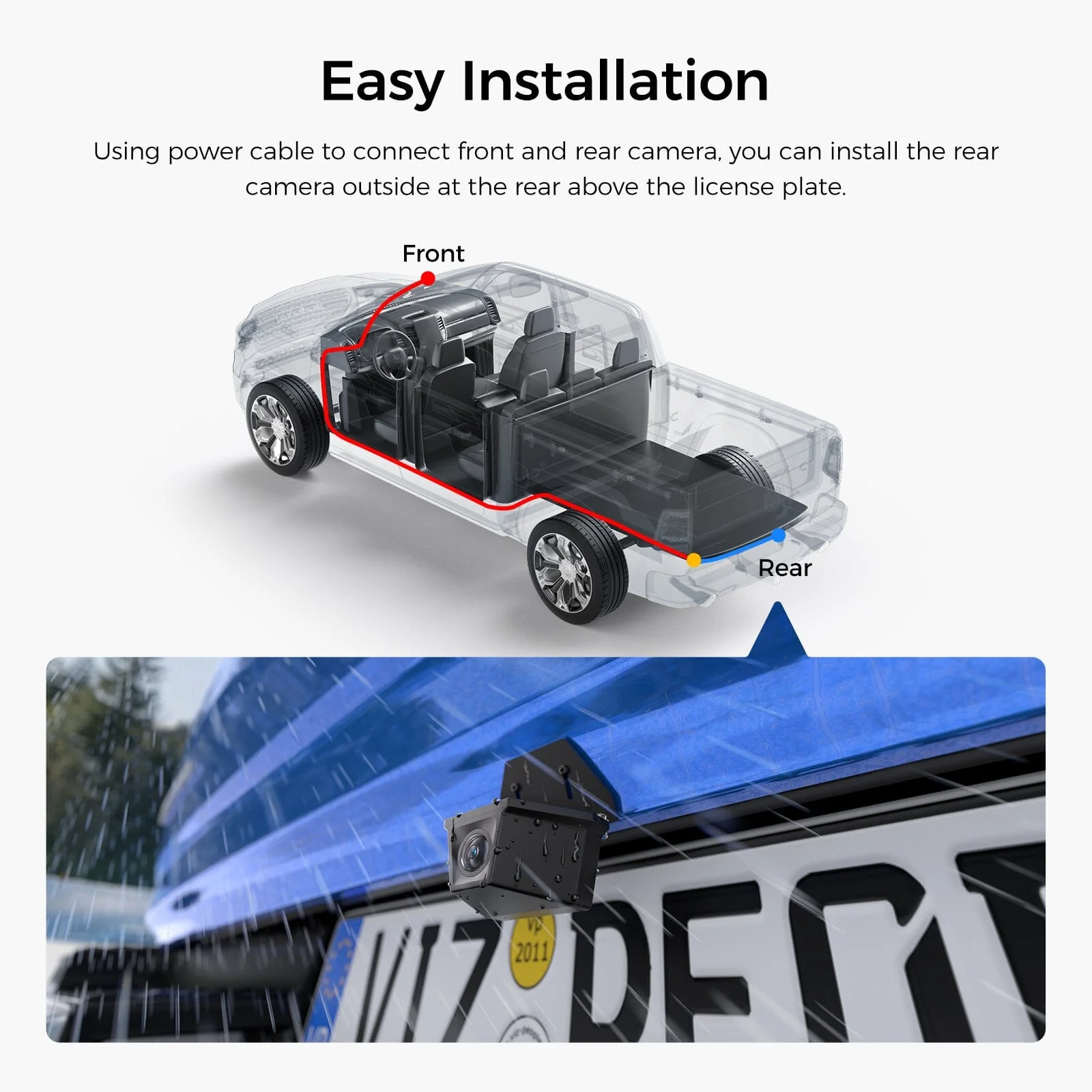 RWC200 Waterdichte achtercamera A229 Pro/Plus - Image 8